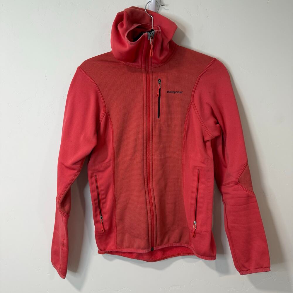 Patagonia Women's Piton‎ Hybrid Hoody Full Zip Jacket Pink Small Fleece Outdoor